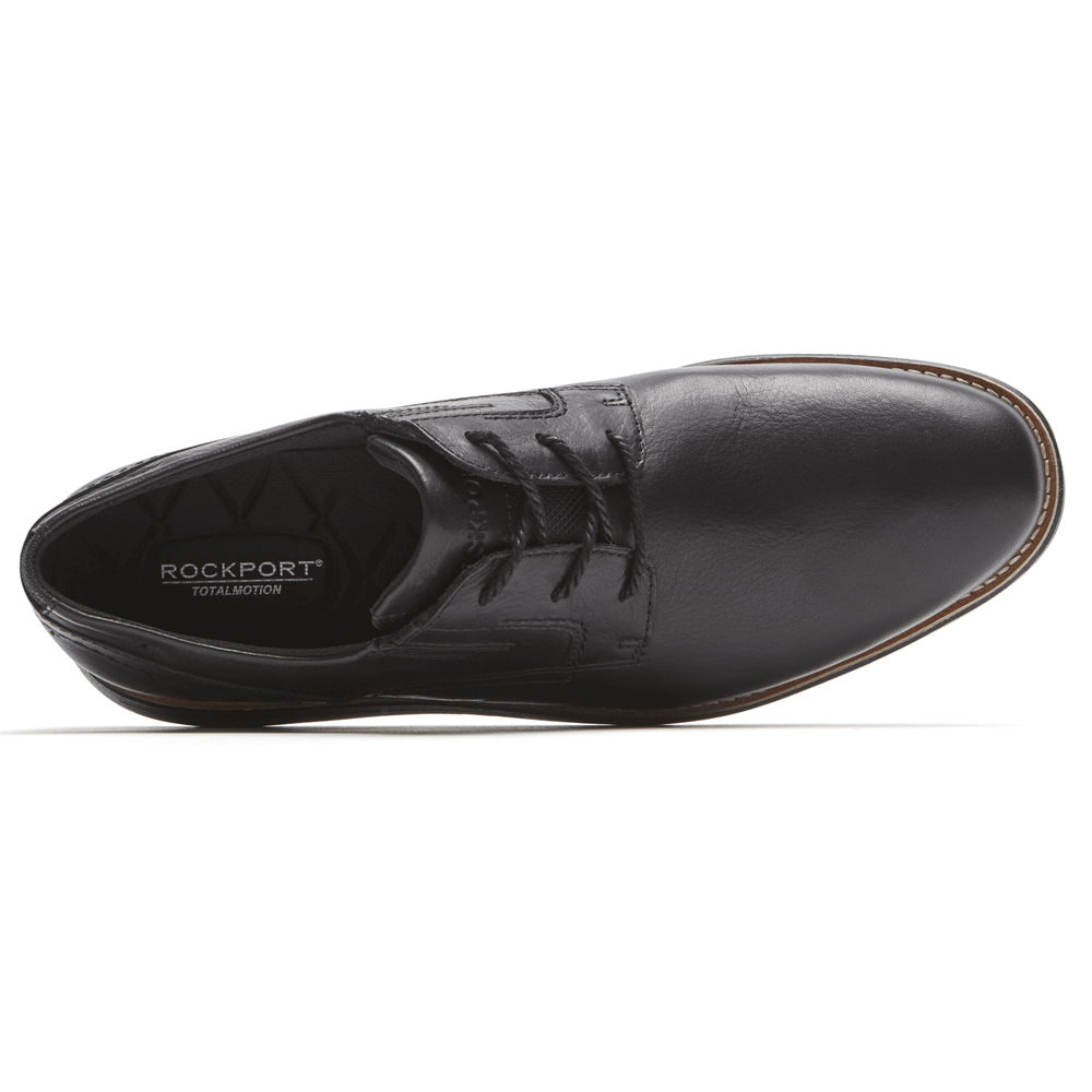 Zapatos De Vestir Rockport Hombre Mexico - Total Motion Sport Plain Toe Negros - CLIBM3657